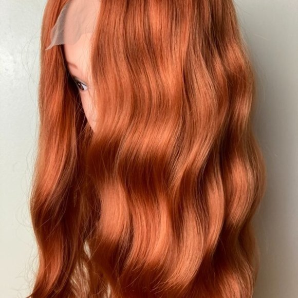 Orange  Middle Part Wig - Picture 7 of 12